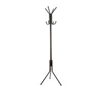 Basic & co perchero de pie con 8 colgadores negro 172x48cm