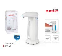 BASIC HOME DISPENSADOR JABÓN ELÉCTRICO 350ML - Dispensador Jabón Eléctrico Práctico y Moderno - Dispensador Jabón Eléctrico Automático - Dispensador Jabón Eléctrico con Sensor de Movimiento -
