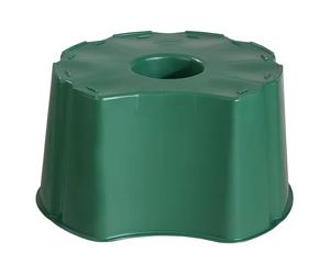Basic Line Base de tonel para lluvia (Específico para: Toneles de lluvia de 210 l, redondo / Toneles de lluvia de 203 l, cuadrado, Verde)