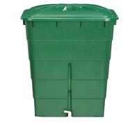 Basic Line Tonel para lluvia Rectangular (300 l, Verde)