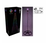 Basics Árbol de navidad 550 leds RGB negro ø103 x 300 cm
