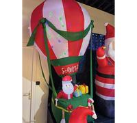 Basics Globo inflable con Papá Noel con luz LED