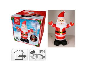 Basics Papa Noel hinchable con LED para exterior