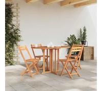 Basinlix Mesa de jardín plegable de madera maciza de teca, 120 x 70 x 75 cm, para jardín, patio, camping y familia, con práctico diseño de mesa de comedor