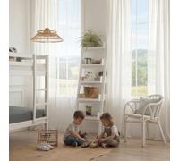 Bassay estantería escalera infantil de madera lacada en blanco