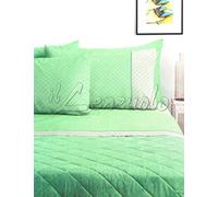 Bassetti Juego de cama de matrimonio de 2 plazas Dream 100% algodón arriba + abajo + 2 fundas de almohada
