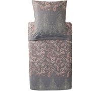 Bassetti MONNALISA 9333293 - Juego de Cama y Funda de Almohada (100% satén de algodón, 135 x 200 cm y 1 Funda de Almohada de 80 x 80 cm), Color Gris