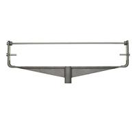Bastidor de rodillo de pintura de doble brazo de aluminio fundido ProDec de 15 pulgadas para trabajos pesados con fijación de tornillo para mástil de extensión
