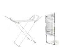 Bastidores de Secado Eléctricos para Secar la Ropa de 230W, Tendedero Eléctrico de 220-240v con 20 Barras Calentadas, Plegable Tendedero De Ropa con Calefacción Eléctrica