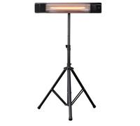 Bastilipo - Estufa para exterior con soporte tipo tripode Modelo Prometeo E-1500P, 1500W de potencia, mando a distancia, resistencias de infrarrojo de amplio espectro