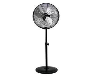 BASTLIPO, TARIFA, ventilador industrial de pie de 45 cm, 3 velocidades, cabezal oscilante, 90W, color Negro