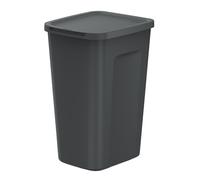 Basurero Keden Compacta Q Plus 50L negro para oficina hogar resistente