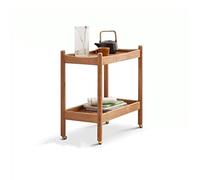 BASXDRFXZ Mesas Auxiliares Mesa Auxiliar de Madera, sofá, Mesa, Sala Estar, Centro móvil, Carro, Dormitorio, mesita Noche, Estante Almacenamiento Doble