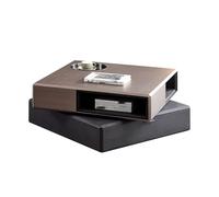 BASXDRFXZ Mesas Auxiliares Mesa de Centro Sencilla for Sala Estar, hogar, apartamento pequeño, Mesa té Cuadrada giratoria con Almacenamiento, for