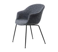 GUBI Silla Bat Flanay Upholstered Around bouclé 023-black