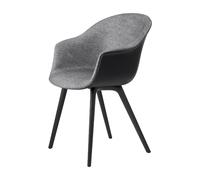 Bat Silla De Comedor Pata De Plástico Delantera Tapizada En Liso 0023