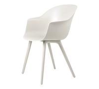 Bat Silla de Comedor Plástico Alabastro Blanco