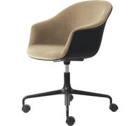 Bat Silla de Oficina Tapizada Frontal Negro Mate /905 Dune