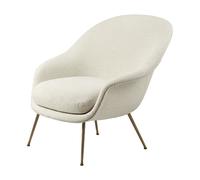 Bat Sillón Dora Bouclé 0001 Con Patas De Latón Antiguo