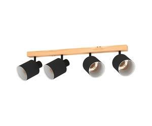 Batallas Regleta (160 W, Negro/Blanco, E27, 4 ud.)