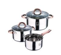 Bateria 5pc acero inoxidable, apta para inducción, colección Onil
