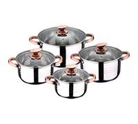 Bateria 8pc acero inoxidable apta para inducción Colección San Ignacio PremiuNONA