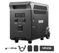 Batería adicional VEVOR para estaciones de energía portátiles, 3840Wh, batería de expansión LiFePO4 con 3 puertos de salida para uso doméstico, camping al aire libre, viajes por carretera, vehículos r