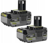 Batería Akumulador 18V 4,0Ah, Batería De Ion-Litio Rb1840X2, Con 2 Cargadores Ryobi
