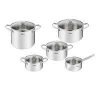 Batería de cocina COOK EAT B921SA55, juego de 10 piezas, Tefal