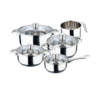 Batería de cocina de acero inoxidable 9 piezas marca san ignacio