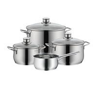 Batería de cocina DIADEM PLUS, juego de 4 piezas, plateado, acero inoxidable, WMF