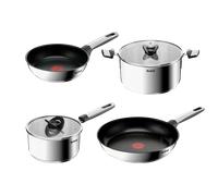 Batería de cocina EMOTION+, juego de 6 piezas, acero inoxidable, Tefal