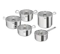 Batería de cocina EXTREME, juego de 5 piezas, de acero inoxidable, Tefal