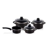 Bateria de cocina induccion 7 piezas 1 cazo 2 cacerolas 1 olla 3 tapas Magefesa