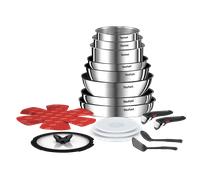 Batería de cocina INGENIO EMOTION, juego de 20 piezas, acero inoxidable, Tefal