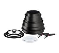 Batería de cocina INGENIO UNLIMITED L7639002, juego de 13 piezas, negro, aluminio, Tefal