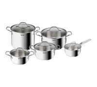 Batería de cocina INTUITION B864SA74, juego de 10 piezas, Tefal