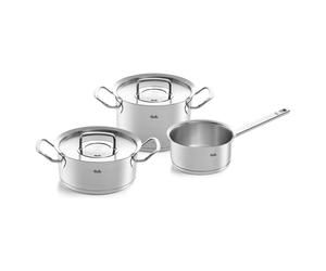 Batería de cocina ORIGINAL-PROFI COLLECTION, con cacerola, juego de 3 piezas, Fissler