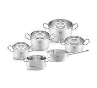 Batería de cocina ORIGINAL PROFI, juego de 6, plata, acero inoxidable, Fissler