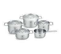 Batería de cocina PURE, juego de 5, plata, acero inoxidable, Fissler