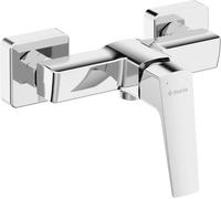 Batería de ducha de pared cromada Deante, con mezclador, de latón, de un solo mando, con 7 años de garantía, de diseño moderno y tradicional