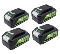 Batería de iones de litio, capacidad de 8000 mAh, compatible con herramientas Greenworks, juego de 4 unidades