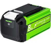 Batería de iones de litio, con una capacidad de 8000 mAh, compatible con las herramientas Greenworks de 40V, 1 batería