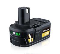 Batería de iones de litio de 5.0 Ah y 18 V de repuesto para batería Ryobi compatible con RB18L40 RB18L50 RB18L25 RB18L13 P108 P107 P122 P104 P105 P102 P103 herramientas eléctricas inalámbricas