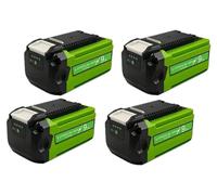 Batería de iones de litio de reemplazo, con una capacidad de 9000 mAh, compatible con herramientas de 40V, Greenworks 40V (kit de 4 piezas)