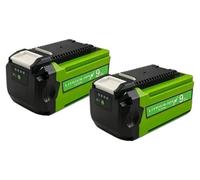 Batería de iones de litio de reemplazo, con una capacidad de 9000 mAh, compatible con herramientas de 40V, Greenworks 40V (pack de 2 unidades)
