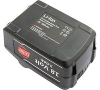 Batería de iones de litio Metabo BS 18 para herramientas, 3000 mAh, 18V, color negro