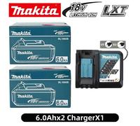 Batería de Iones de Litio Original para Herramientas Eléctricas Makita BL1860B 18V 6Ah Lxt, Reemplazo de Alta Capacidad para Taladro Manual Makita 18V 4PCS Makita-6Ah