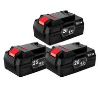 Batería de iones de litio recargable, con una capacidad de 6000 mAh, compatible con herramientas Parkside, 3 unidades