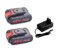 Batería de iones de litio recargable de gran capacidad de 21V 48VF para sierra eléctrica WORX de 18V y 20V, taladro eléctrico y herramientas eléctricas de jardín 2 Battery 1 Charger